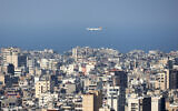 File: A Pegasus airlines flight prepares to land at Beirut International Airport on August 25, 2024. (ANWAR AMRO / AFP)
