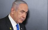 Prime Minister Benjamin Netanyahu is pictured at the Government Press Office in Jerusalem before giving a press conference on September 4, 2024. (Photo by ABIR SULTAN / POOL / AFP)