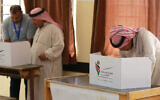 Jordanians vote in parliamentary elections at a polling station in al-Salt near the capital Amman on September 10, 2024. (Khalil MAZRAAWI / AFP)