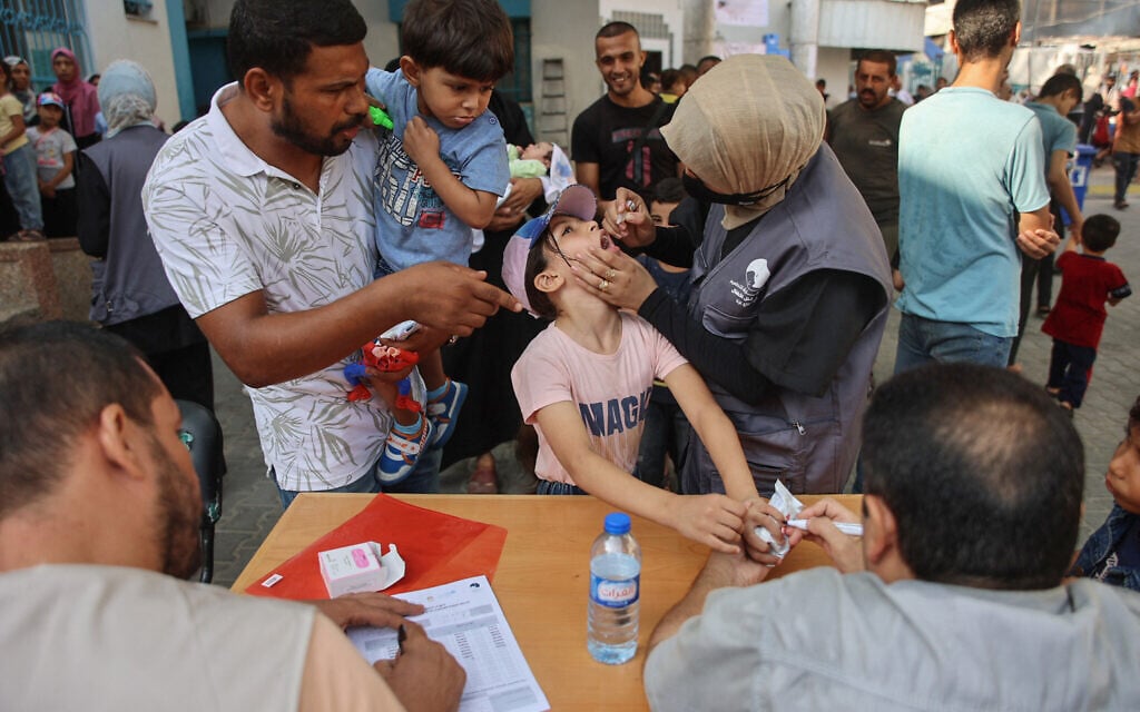 Third round of polio vaccinations begins in Gaza amid ceasefire