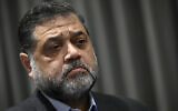 Hamas official Osama Hamdan looks on during an interview with AFP in Istanbul on September 15, 2024. (Ozan Kose/AFP)