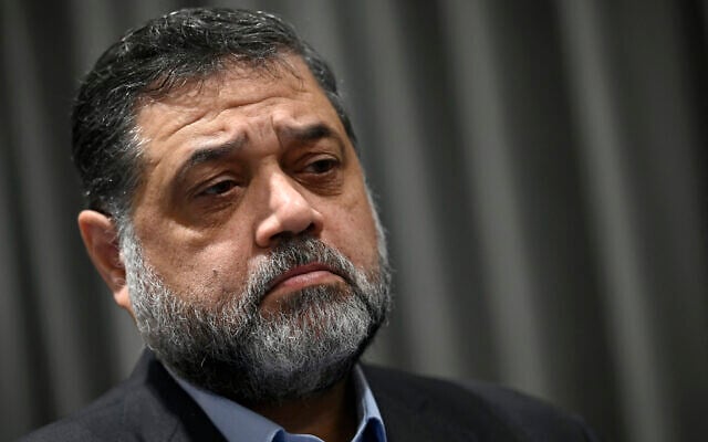 Hamas official Osama Hamdan looks on during an interview with AFP in Istanbul on September 15, 2024. (Ozan Kose/AFP) Hamas official Osama Hamdan looks on during an interview with AFP in Istanbul on September 15, 2024. (Ozan Kose/AFP)
