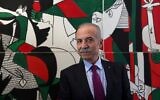 Husni Abdel Wahed, head of the Palestinian Authority's mission to Spain, at the PA's mission headquarters in Madrid, on May 28, 2024. (Pierre-Philippe MARCOU / AFP)