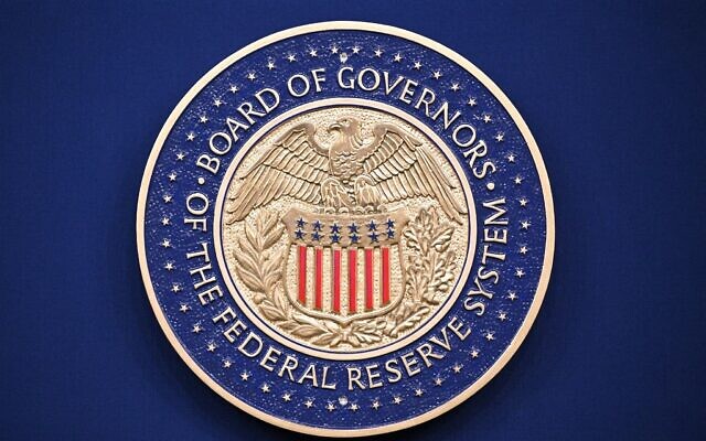The seal of the Board of Governors of the Federal Reserve System is seen ahead of a press conference by US Federal Reserve Chairman Jerome Powell after a Federal Open Market Committee meeting at the Federal Reserve in Washington, DC, on September 18, 2024. (Mandel NGAN / AFP) The seal of the Board of Governors of the Federal Reserve System is seen ahead of a press conference by US Federal Reserve Chairman Jerome Powell after a Federal Open Market Committee meeting at the Federal Reserve in Washington, DC, on September 18, 2024. (Mandel NGAN / AFP)