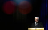 German President Frank-Walter Steinmeier speaks during a commemoration service for the victims of a knife attack that killed three people last week, in Solingen, Germany, Sept. 1, 2024. (AP Photo/Michael Probst, Pool)