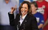 Democratic presidential nominee Vice President Kamala Harris speaks during a campaign event at Northwestern High School in Detroit, September 2, 2024. (AP Photo/Paul Sancya)