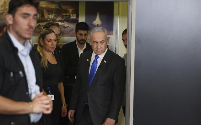 Prime Minister Benjamin Netanyahu arrives for a press conference at the Government Press office in Jerusalem, Wednesday, Sept. 4, 2024. (Abir Sultan/Pool via AP) Prime Minister Benjamin Netanyahu arrives for a press conference at the Government Press office in Jerusalem, Wednesday, Sept. 4, 2024. (Abir Sultan/Pool via AP)