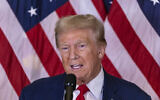 Illustrative: Republican presidential nominee former President Donald Trump speaks during a news conference held at Trump Tower, Friday, Sept. 6, 2024. (AP Photo/Stefan Jeremiah)