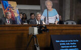 Senate Judiciary Committee Chairman Dick Durbin, center, joined by Sen. Lindsey Graham, left, the ranking member, at a hearing on how to stem the rise in hate crimes in America, at the Capitol in Washington, Sept. 17, 2024. (AP/J. Scott Applewhite)