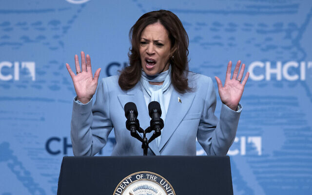 US Democratic presidential nominee Vice President Kamala Harris speaks at Congressional Hispanic Caucus Institute (CHCI) Leadership Conference, at Ronald Reagan Building in Washington, Wednesday, Sept. 18, 2024. (AP Photo/Jose Luis Magana) US Democratic presidential nominee Vice President Kamala Harris speaks at Congressional Hispanic Caucus Institute (CHCI) Leadership Conference, at Ronald Reagan Building in Washington, Wednesday, Sept. 18, 2024. (AP Photo/Jose Luis Magana)