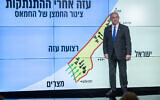Prime Minister Benjamin Netanyahu speaks during a press conference in Jerusalem on September 2, 2024. (Chaim Goldberg/Flash90)