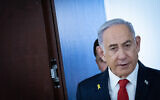 Prime Minister Benjamin Netanyahu walking outside his office at the Knesset in Jerusalem on September 9, 2024. (Yonatan Sindel/Flash90)