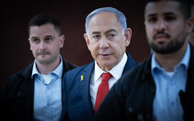 Prime Minister Benjamin Netanyahu at the Knesset, in Jerusalem on September 9, 2024. (Yonatan Sindel/Flash90)