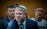 National Security Minister Itamar Ben Gvir arrives at a hearing at the Supreme Court in Jerusalem, September 11, 2024. (Yonatan Sindel/Flash90)