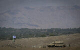 Israeli soldiers seen after a military training in the Golan Heights, on April 19, 2024. (Michael Giladi/ Flash90)