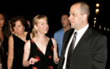 Hollywood agent Brandt Joel (right) with actor Renee Zellweger at the 2005 Venice Film Festival in Venice, Italy. (J. Vespa/WireImage)