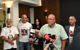 Histadrut Labor Federation chief Arnon Bar-David announces a general strike over the government's failure to release hostages held in Gaza, September 1, 2024. (Histadrut)