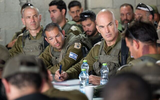 Chief of the IDF Northern Command, Maj. Gen. Ori Gordin, attends a drill in northern Israel, in a handout photo published September 18, 2024. (Israel Defense Forces)