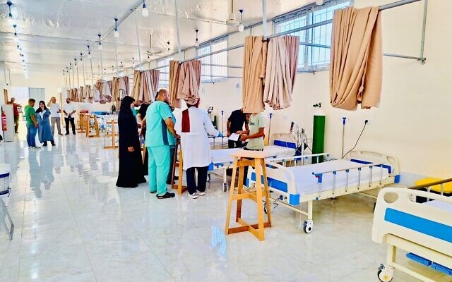 A new field hospital opened in central Gaza in a picture released on September 22 2024 (Israel Defense Forces)