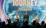 Mellanox founder Eyal Waldman (second from right) speaks at a panel discussion at the annual Journey conference by Ernst & Young Israel in Tel Aviv, Sept. 10, 2024. (Courtesy)