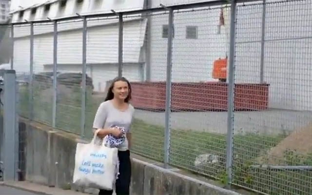 Activist Greta Thunberg released by Copenhagen police after her arrest at an anti-Israel protest, September 4, 2024. (X screenshot: used in accordance with Clause 27a of the Copyright Law) Activist Greta Thunberg released by Copenhagen police after her arrest at an anti-Israel protest, September 4, 2024. (X screenshot: used in accordance with Clause 27a of the Copyright Law)