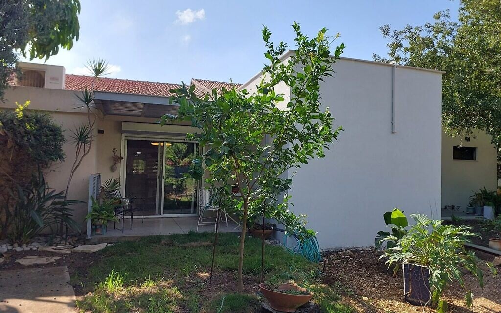 A house with a new reinforced room in Kibbutz Ga'aton, October 2024 (Omer Sharvit) A house with a new reinforced room in Kibbutz Ga'aton, October 2024 (Omer Sharvit)