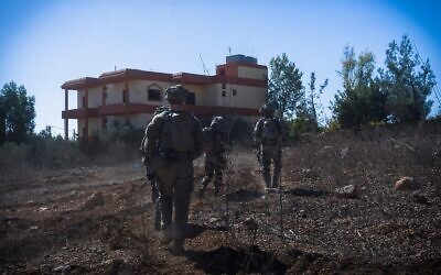 IDF troops are seen operating in southern Lebanon, in a handout photo published October 6, 2024. (Israel Defense Forces)
