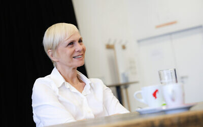 Opera composer Ella Milch Sheriff during rehearsals for "Alma," premiering October 26, 2024, at the Vienna Volksoper. (Barbara Pálffy/Vienna Volksoper)
