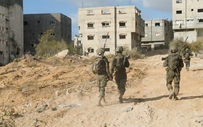 IDF troops seen operating in Gaza in a handout photo cleared for publication on October 9, 2024. (IDF)
