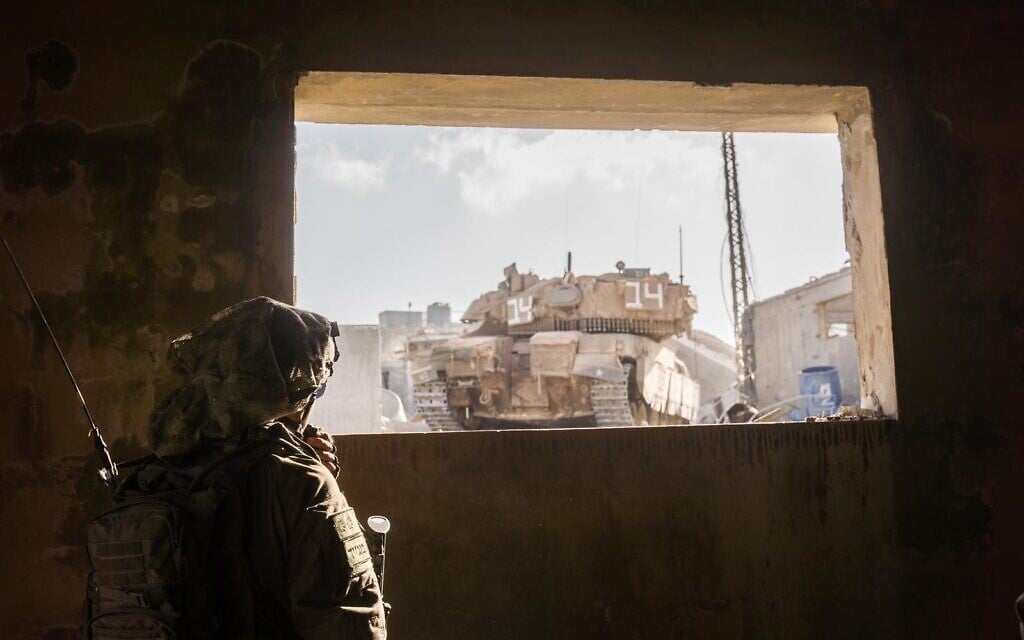 IDF troops operate in southern Lebanon, in a handout image published October 23, 2024. (Israel Defense Forces)