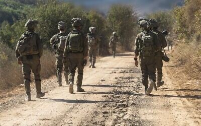 IDF troops operating in southern Lebanon, in an image released October 20, 2024. (Israel Defense Forces)