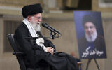 Illustrative image: Iranian Supreme Leader Ayatollah Ali Khamenei listens to a speaker in a meeting in Tehran, Iran, October 2, 2024. (Office of the Iranian Supreme Leader via AP)