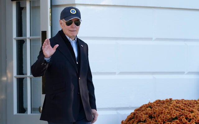 US President Joe Biden walks out of the White House, October 17, 2024, in Washington. (AP Photo/Manuel Balce Ceneta) US President Joe Biden walks out of the White House, October 17, 2024, in Washington. (AP Photo/Manuel Balce Ceneta)