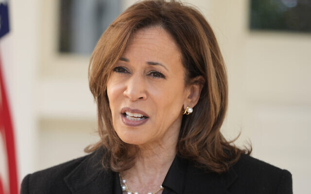 Democratic presidential nominee Vice President Kamala Harris speaks at the vice president's residence in Washington, Wednesday, Oct. 23, 2024. (AP/Mark Schiefelbein) Democratic presidential nominee Vice President Kamala Harris speaks at the vice president's residence in Washington, Wednesday, Oct. 23, 2024. (AP/Mark Schiefelbein)