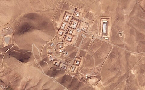 This satellite photo from Planet Labs PBC shows damaged buildings at Iran's Khojir military base outside of Tehran, Iran, October 26, 2024. (Planet Labs PBC via AP)