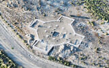 A 'preliminary reconstruction' showing the ancient church discovered at Artaxata, in an image released on October 11, 2024. (courtesy Armenian-German Artaxata Project)