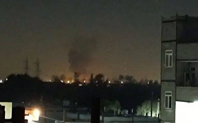 An unconfirmed image circulating on social media purports to show a site of an explosion in the Tehran area in the early hours of October 26, 2024, as Israel announces it is carrying out 'precise strikes' on Iranian military targets. (Social media: used in accordance with Clause 27a of the Copyright Law) An unconfirmed image circulating on social media purports to show a site of an explosion in the Tehran area in the early hours of October 26, 2024, as Israel announces it is carrying out 'precise strikes' on Iranian military targets. (Social media: used in accordance with Clause 27a of the Copyright Law)