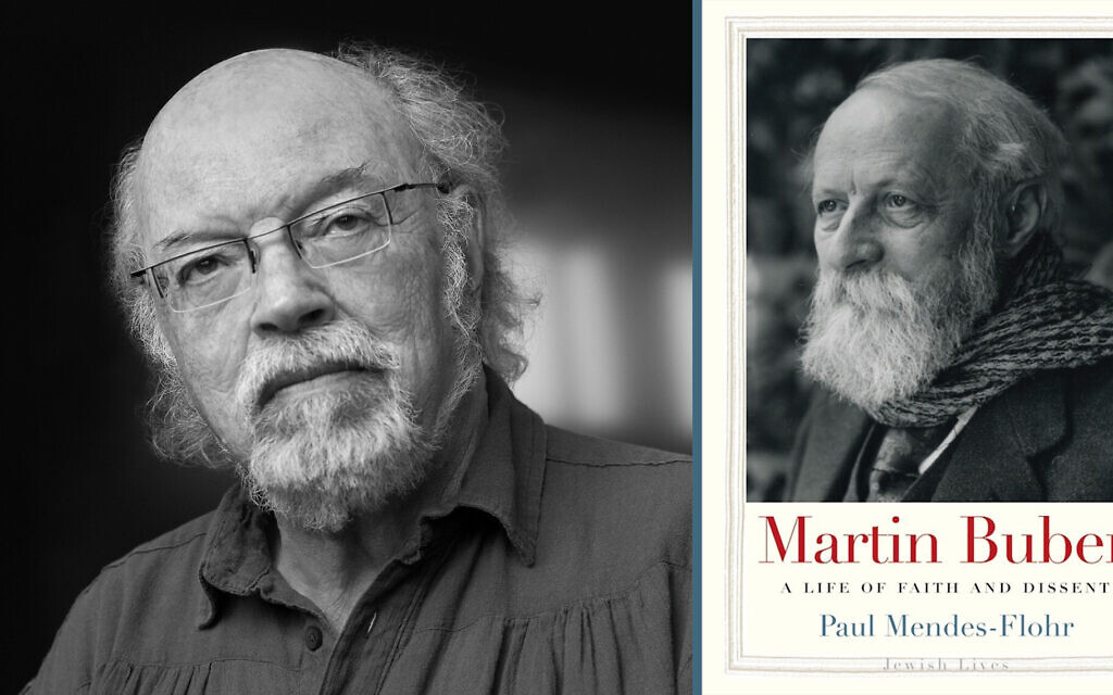 A New York Times reviewer called Paul Mendes-Flohr's 2019 book 'Martin Buber: A Life of Faith and Dissent' a 'scrupulously researched, perceptive biography' of the German Jewish philosopher. (Wikipedia; Yale University Press via JTA) A New York Times reviewer called Paul Mendes-Flohr's 2019 book 'Martin Buber: A Life of Faith and Dissent' a 'scrupulously researched, perceptive biography' of the German Jewish philosopher. (Wikipedia; Yale University Press via JTA)