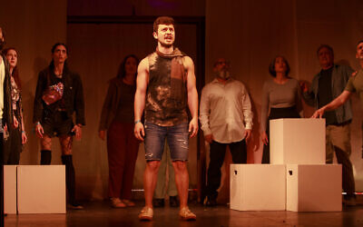 A still from a production of 'October 7: In Their Own Words.' (Courtesy)
