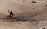 Footage shows a wounded boy in northern Gaza on October 18, 2024. (Screen capture/X)