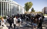 Students at Reichman University in Herzliya, in an undated photo. (courtesy)