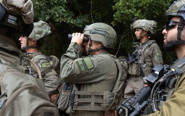 IDF troops operate on the northern border with Lebanon, in a photo released on October 1, 2024. (Israel Defense Forces) IDF troops operate on the northern border with Lebanon, in a photo released on October 1, 2024. (Israel Defense Forces)