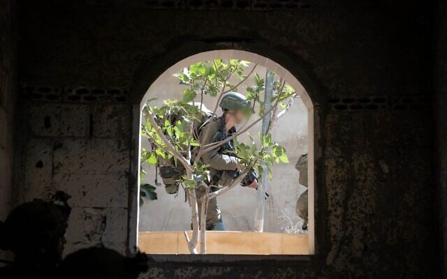 Troops of the 98th Division operate in southern Lebanon, in a handout photo issued on October 8, 2024. (Israel Defense Forces)