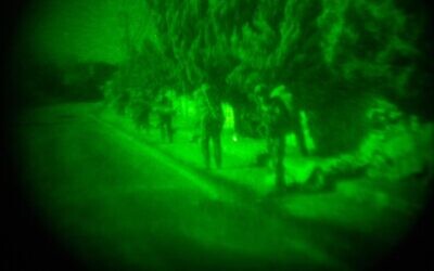 Troops of the Commando Brigade operate in southern Lebanon, in a handout image published October 21, 2024. (Israel Defense Forces)