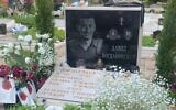The grave and headstone of IDF soldier David Bogdanovskyi at the Haifa military cemetery (Courtesy)
