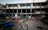 A view shows the damage at a former school where the IDF said it targeted Hamas operatives, in Gaza City November 16, 2024. (REUTERS/Ayman Al Hassi)