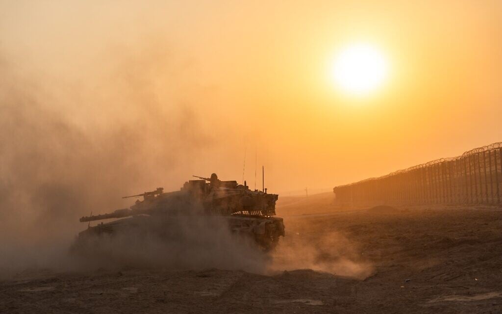 IDF troops operate in the Gaza Strip in a handout photo cleared for publication on November 15, 2024. (Israel Defense Forces)