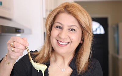 Food blogger Ruhama Shitrit in her Newton, Massachusetts, home (Credit Heidi Aaronson)