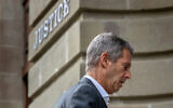 File: French-Israeli diamond magnate Beny Steinmetz enters the Geneva's courthouse for the third day of his appeal against a corruption sentence linked to mining rights in Guinea, on August 31, 2022. (Fabrice COFFRINI / AFP)