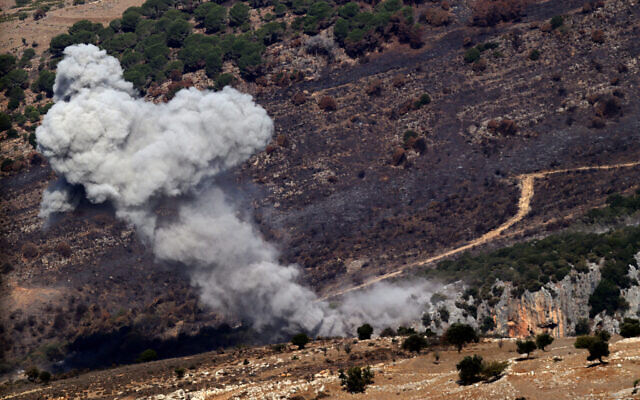 Smoke rises from the site of an Israeli airstrike on the outskirts of the southern Lebanese town Al-Ahmadieh on November 1, 2024. (AFP) Smoke rises from the site of an Israeli airstrike on the outskirts of the southern Lebanese town Al-Ahmadieh on November 1, 2024. (AFP)